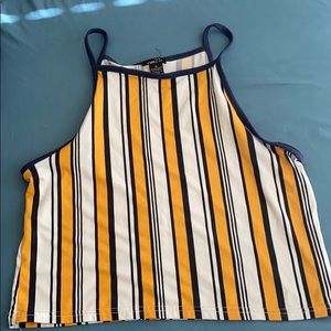 Stripped spaghetti strap
